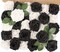 Artificial Roses Flowers 30PCS Black and White, Real Touch Foam Fake Roses with Stems for Wedding Bouquets, Kissing Balls, Corsages, Baby Shower & Home Decorations